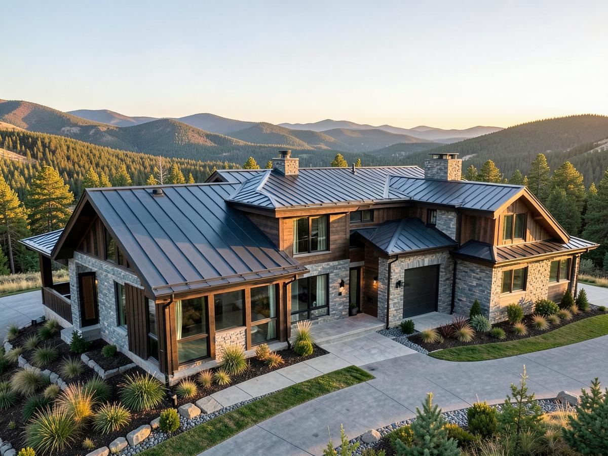 Foothills Estate — Bearspaw featuring slate & metal roofing