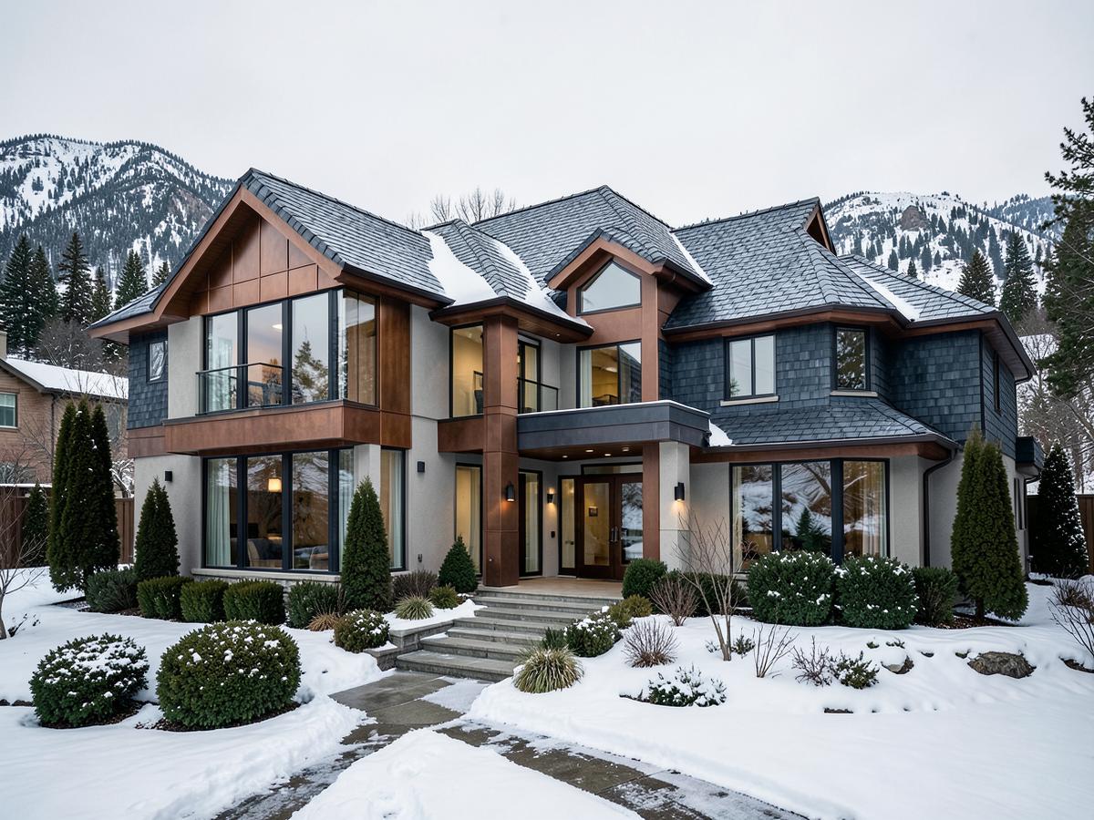 Slate roof on a premium Calgary residence